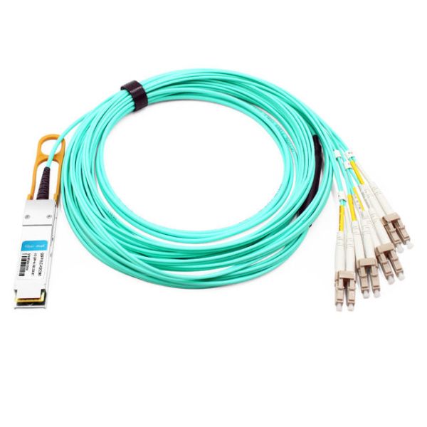 Extreme F10-QSFP-8LC-AOC30M Compatible 30m (98ft) 40G QSFP+ to 8 LC Connector