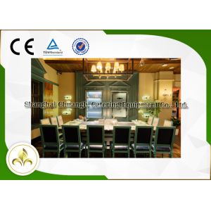 Quality Electromagnetic Heating Teppanyaki Grill Table Customized 10 Seats Capacity for sale