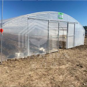 Economical Tunnel Greenhouse with Side Ventilation for Plant Growth