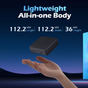 Single LAN Dual HDMI Intel N100 Mini PC DDR4 16GB For Home Office