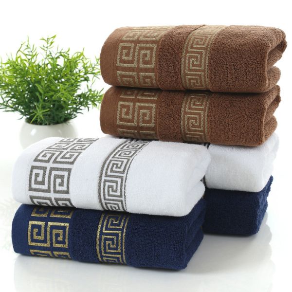 Luxury Hotel Embroidery Custom Thick Super Soft Bathroom Bath 100% Cotton Towel