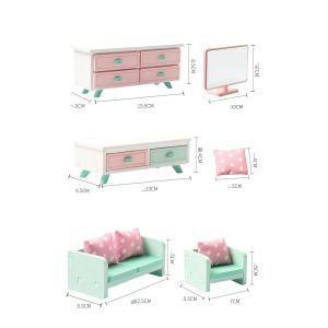 Mini Montessori Wooden Girls Bedroom Toys With No Burr