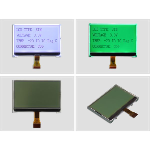 3 Inch COG Monochrome LCD Monitor , COG Dot Matrix Display With ST7567 Driver
