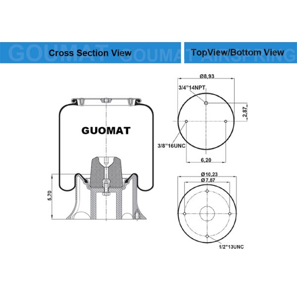 ContiTech 64294 Truck Air Springs For DAYTON 352-9082 - UCF / Impex AB-1R12-066 - Granning 1359