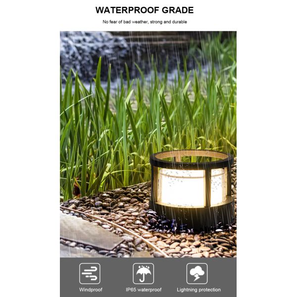 Traditional Landscape Lighting Waterproof LED Outdoor Pillar Light CRI70 For Lawns