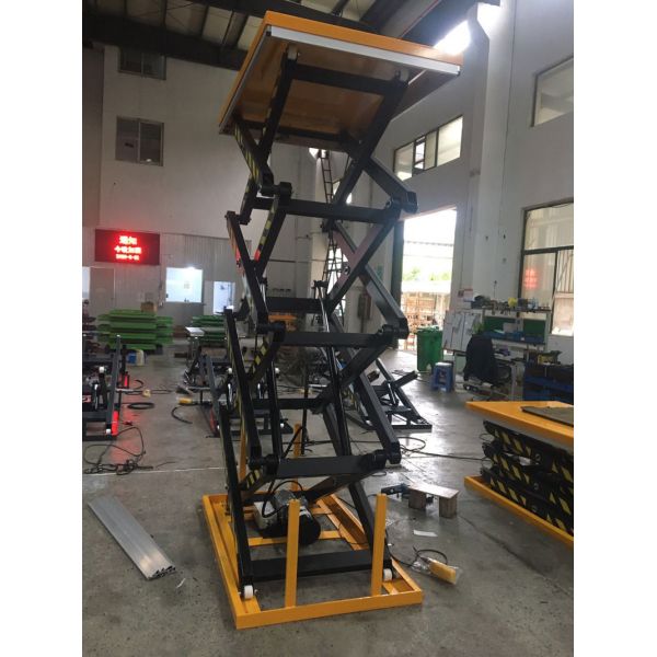 150 Kg 400kg Hydraulic Manual Scissor Lift Table Four Scissors Height 4000mm