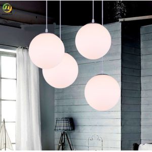 Nordic Hanging Indoor Glass Ball Pendant Light For Kitchen Bedroom Living Room