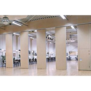 Office Building Sound Proofing Sliding Aluminum Partition Wall with Pass Doors