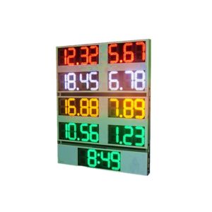 10 INCH OUTSIDE DIGITAL GAS PRICE SIGNS ALUMINIUM FRAME