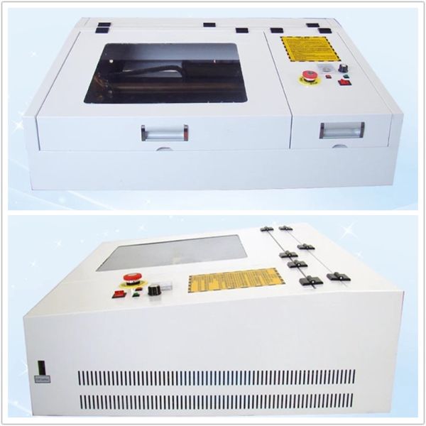 50w 4040 laser engraving cutting machine with CO2 laser tube and golden laser head