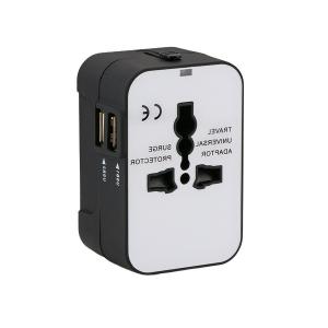 Quality PC ABS Multiple Adapter Plug 110V Universal Travel Adapter With USB for sale
