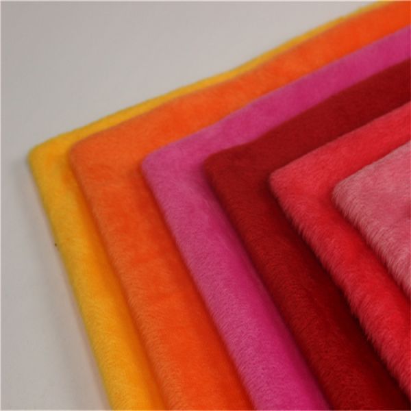 Buy Professsional Minky Velboa Fur Fabric  Shrink - Resistant Various Color at wholesale prices