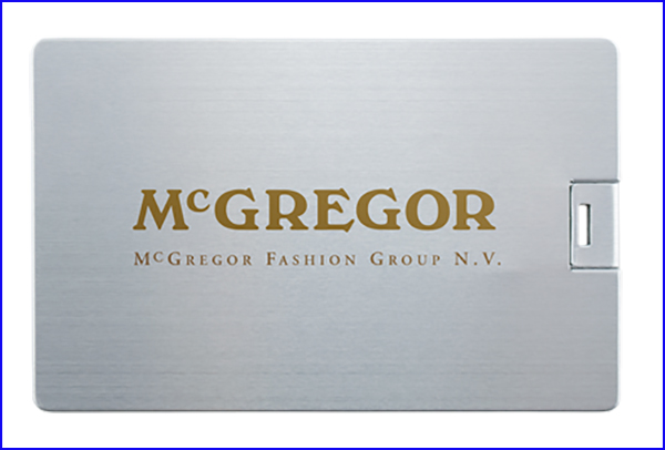 Classic Aluminum Alloy Metal Credit Card 4GB Flash Disk Twister Type