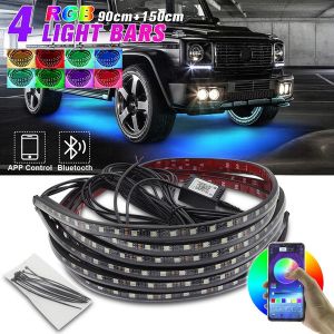12V App Control IP67 4PCS Car Underglow Lights