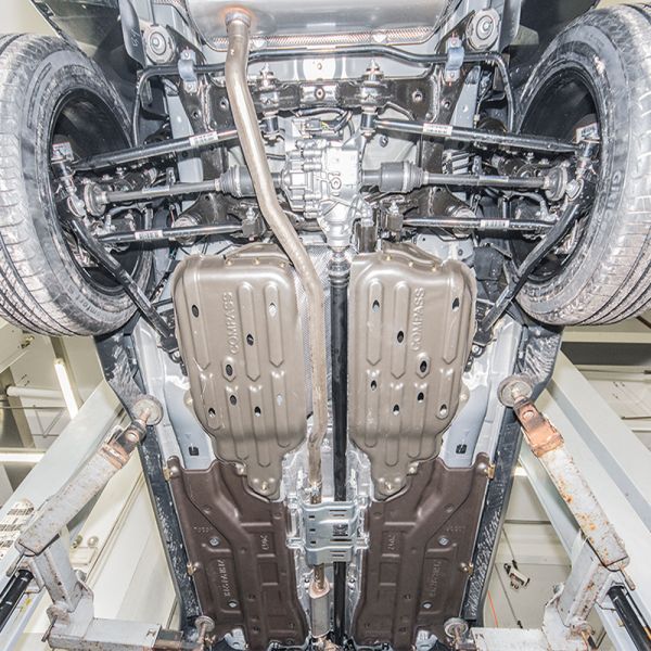 Jeep Compass Skid Plate with Transmission Underbody Protection in Powder Coating