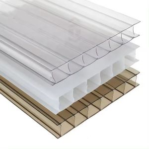 UV Protection Twin Wall Polycarbonate Panels , Multiwall Polycarbonate Roofing