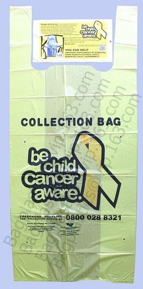 Compostable Charity Donation Collection bags, collection sacks, Donation sacks,