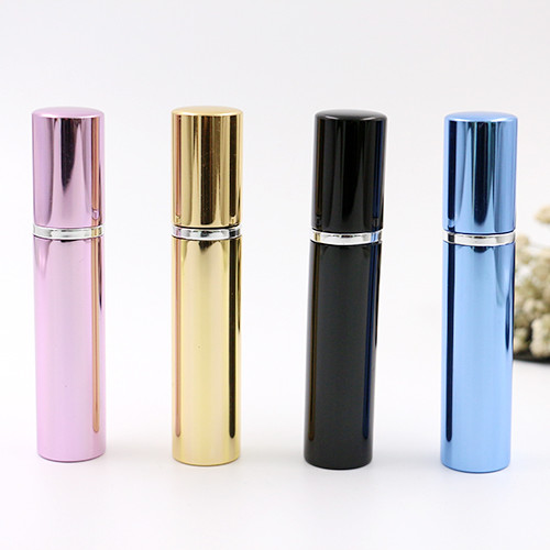 aluminum + glass perfume spray bottles refillable 7 ml