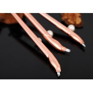 Champagne Disposable Microblading Pen With Blister Packing Plastic Material
