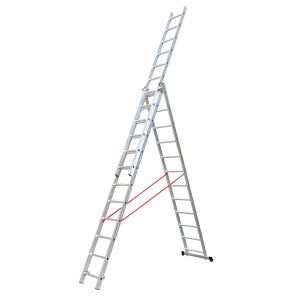 Foldable 3x9 5.72m A Frame Extension Ladder