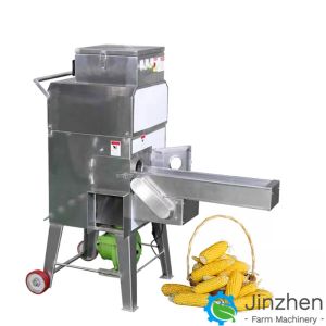 Fully Automatic 304 Stainless Steel Sweet Corn Sheller Fresh Maize Peeler