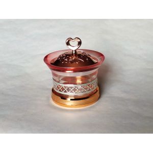 Arabia Exquisite Imitation metal base Louhua Roses Sugar bowl