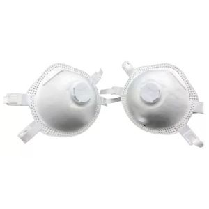 Quality Breathable FFP3V Valved Dust Mask White Color Filtering Face Piece Respirator for sale