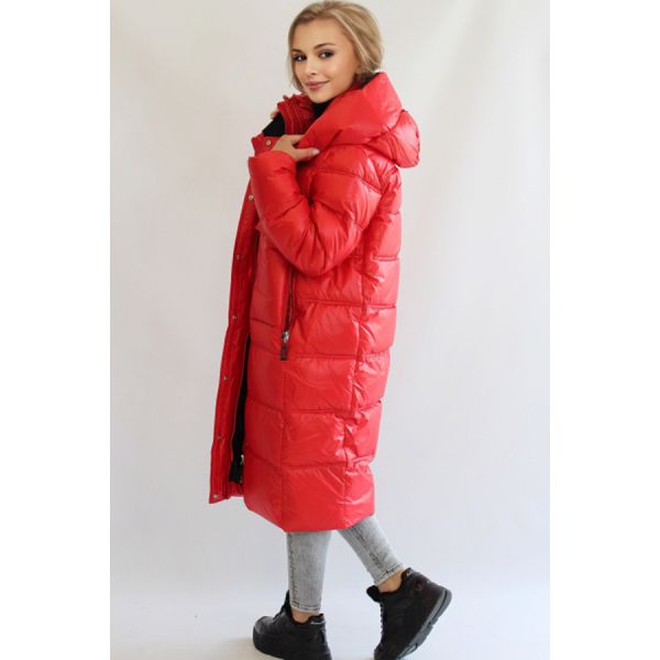 FODARLLOY Winter New Lady's Coat Pure Color Simple Lady's Winter Jacket Long Warm Women Down Cotton-padded Outwear