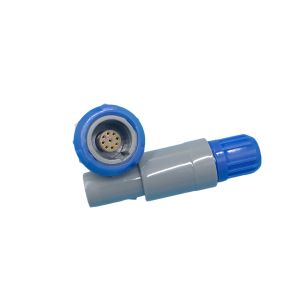 Round Solder Plastic Push Pull Connector
