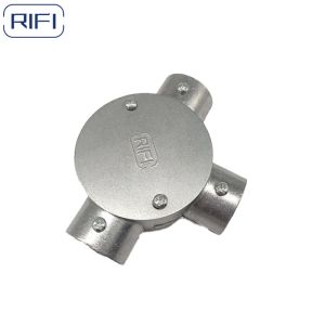 RIFI Aluminum Die Cast EMT Circular Junction Box 1way 2way 3way Angle Way 4way