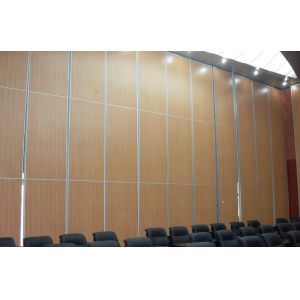 Folding Office Partition Walls Melamine Surface MDF Board Aluminium Frame