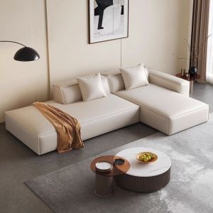 Italian Style Leather Living Room Sofa Modern Design Sectional Couch For Home