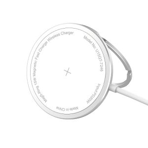 12V 1.67A 10N Magnetic Wireless Charger Station FCC With 20W PD Adapter