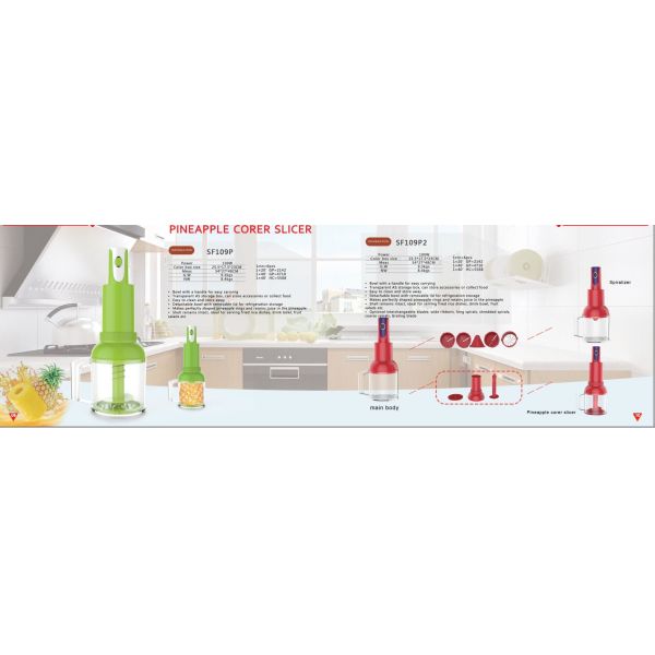 Buy Pineapple Corer Slicer Bowl with a handle for easy carrying SF109P at wholesale prices