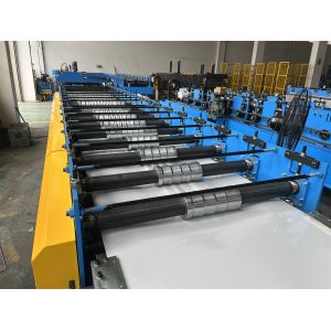YX11-55-800 Roofing Wall Panel Roll Forming Machine With Hydraulic Post Cutting