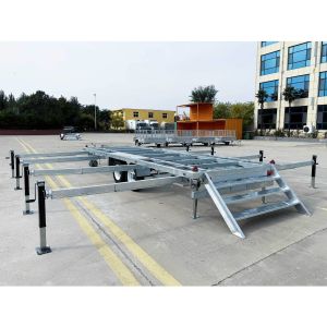 Skeleton Tiny House Trailers Robust Hot Dip Galvanised Trailer Silver