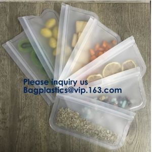 5pcs Set Pack Food Snack Storage PEVA k Reusable Peva Food Storage Zip Seal