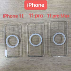 Transparent 8mm Induction Magnetic Phone Case FCC For Iphone 11