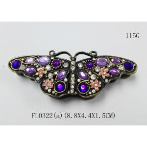 Butterfly trinket box metal necklace jewelry box