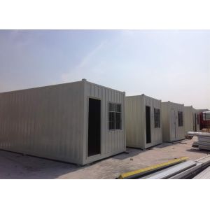 Galvanized Steel Frame White Painted 20 Gp Prefab Office Container