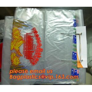 Custom Printed Clear Plastic Wicket Bread Packaging Bags/Food Plastic Bread