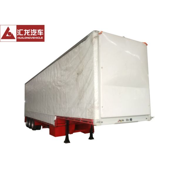 Buy 13 Ton  PVC Cover Curtain Side Trailer Simple Operation With Air Guide Sleeve at wholesale prices