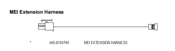 Buy ATM Spare Parts NCR 445-0744794 MEI EXTENSION HARNESS at wholesale prices