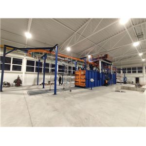 Pass Through Industrial Shot Blaster Castings Surface Treatment