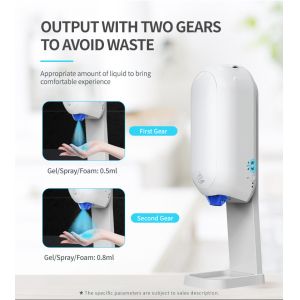 ABS FCC 1100ml Contactless Automatic Liquid Hand Sanitizer Wall Mounted