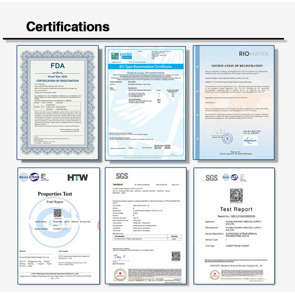 Disposable Latex Medical Gloves Powder Free 10 Boxes/Carton