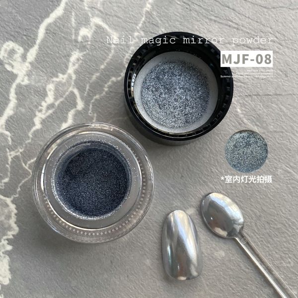 Nail powder Super bright metal magic mirror powder for nail enhancement retro golden nail art decoration