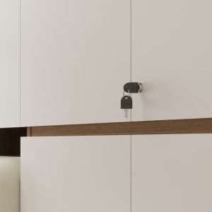 Support customization Modern Bedroom Wardrobe with Ample Storage and Hanging Rod