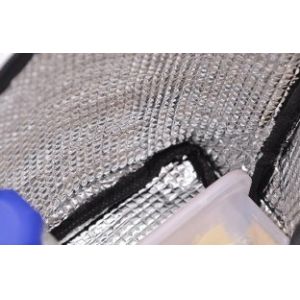 Sparkling Insulated Cooler Lunch Bag with Silver Wire