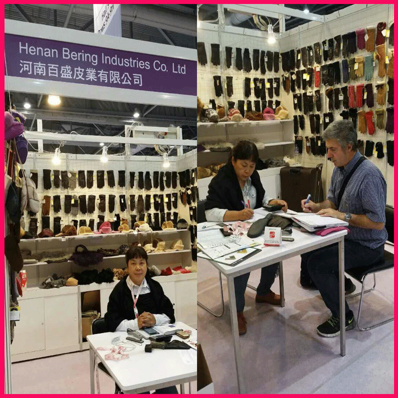 Classic Double Face Sheepskin Beanie Hat Winner Women Leather Hats